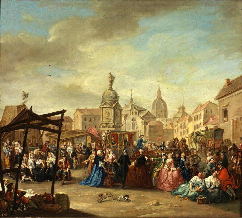 Miniatura de La Feria de Madrid en la Plaza de la Cebada