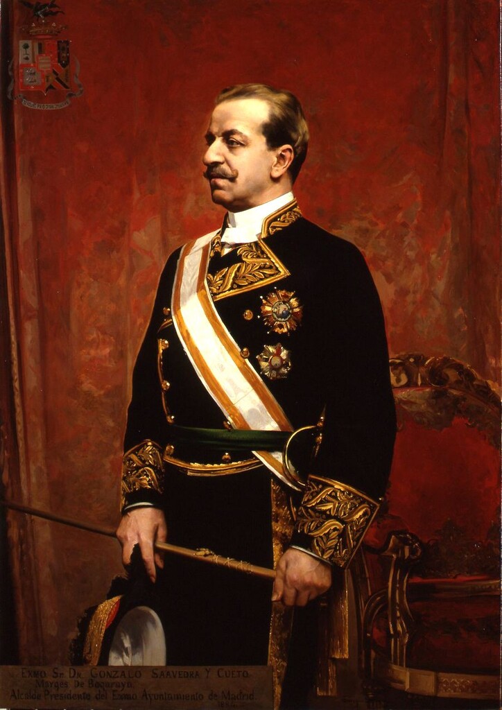 Miniatura de Gonzalo Saavedra y Cueto, Marqués de Bogaraya, Alcalde de Madrid