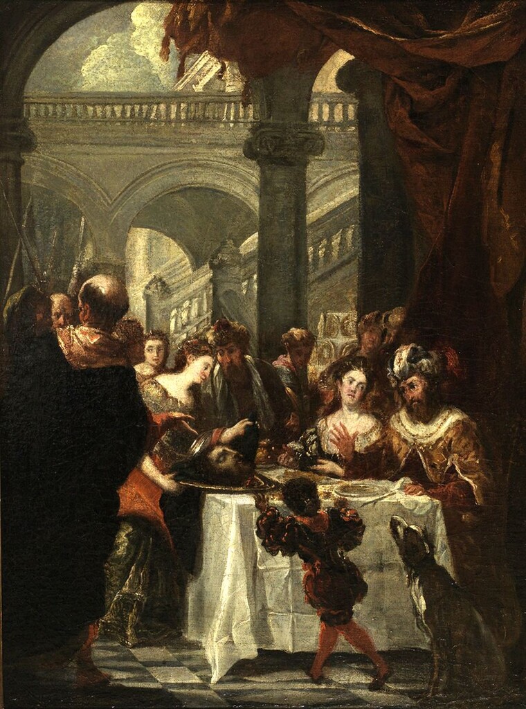 Miniatura de El Banquete de Herodes