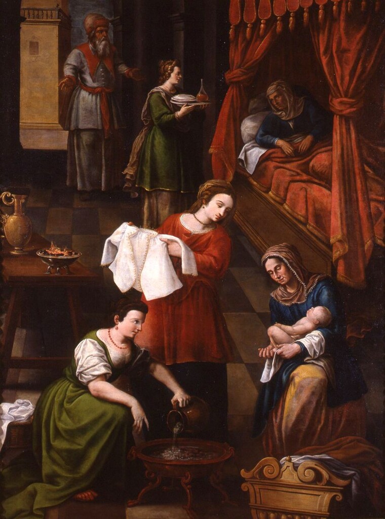Miniatura de Nacimiento de la Virgen