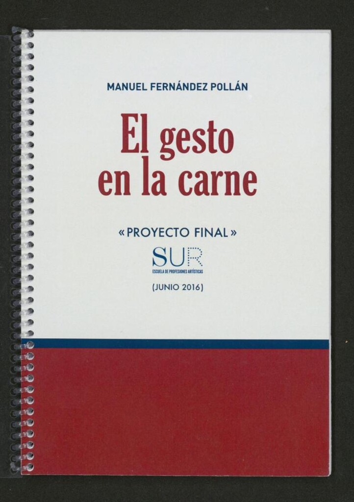 Miniatura de El gesto en la carne
