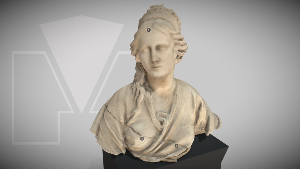 Miniatura de Busto de la diosa Cibeles de Madrid