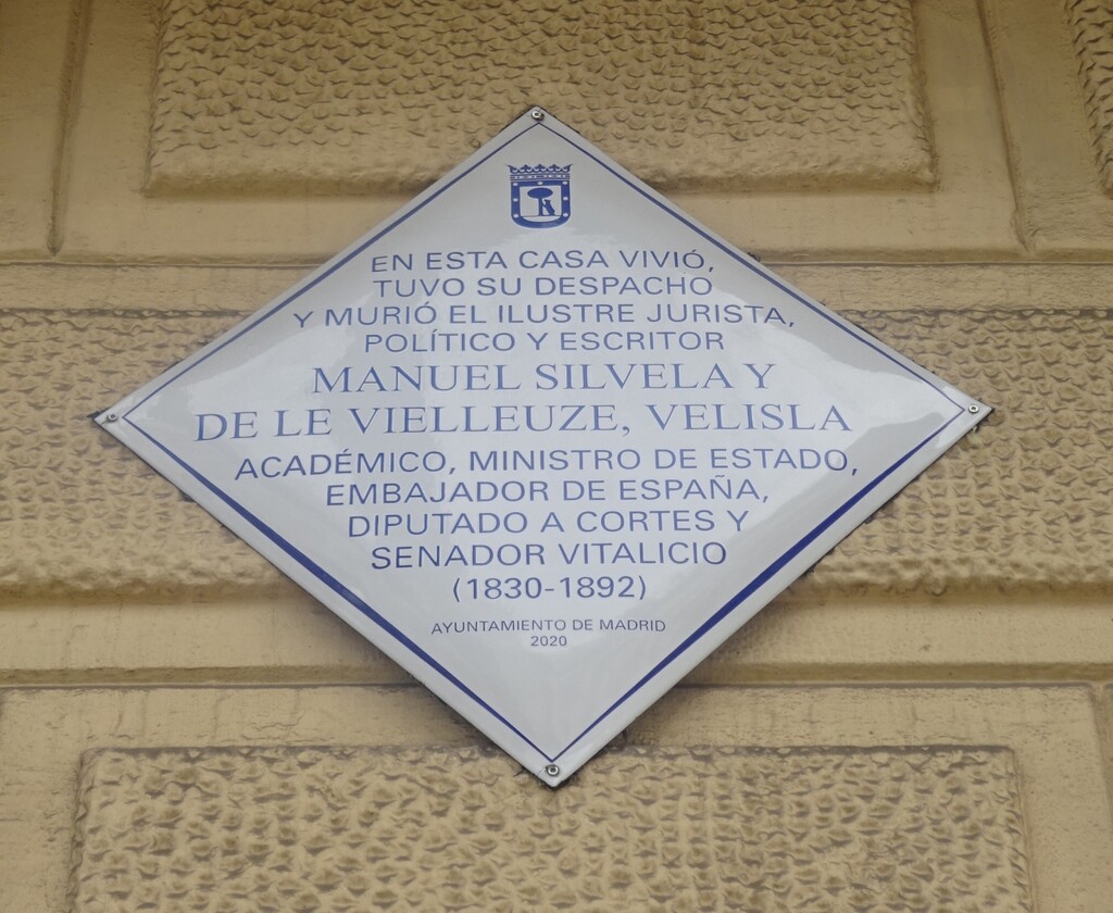 Miniatura de Manuel Silvela y de Le Vielleuze