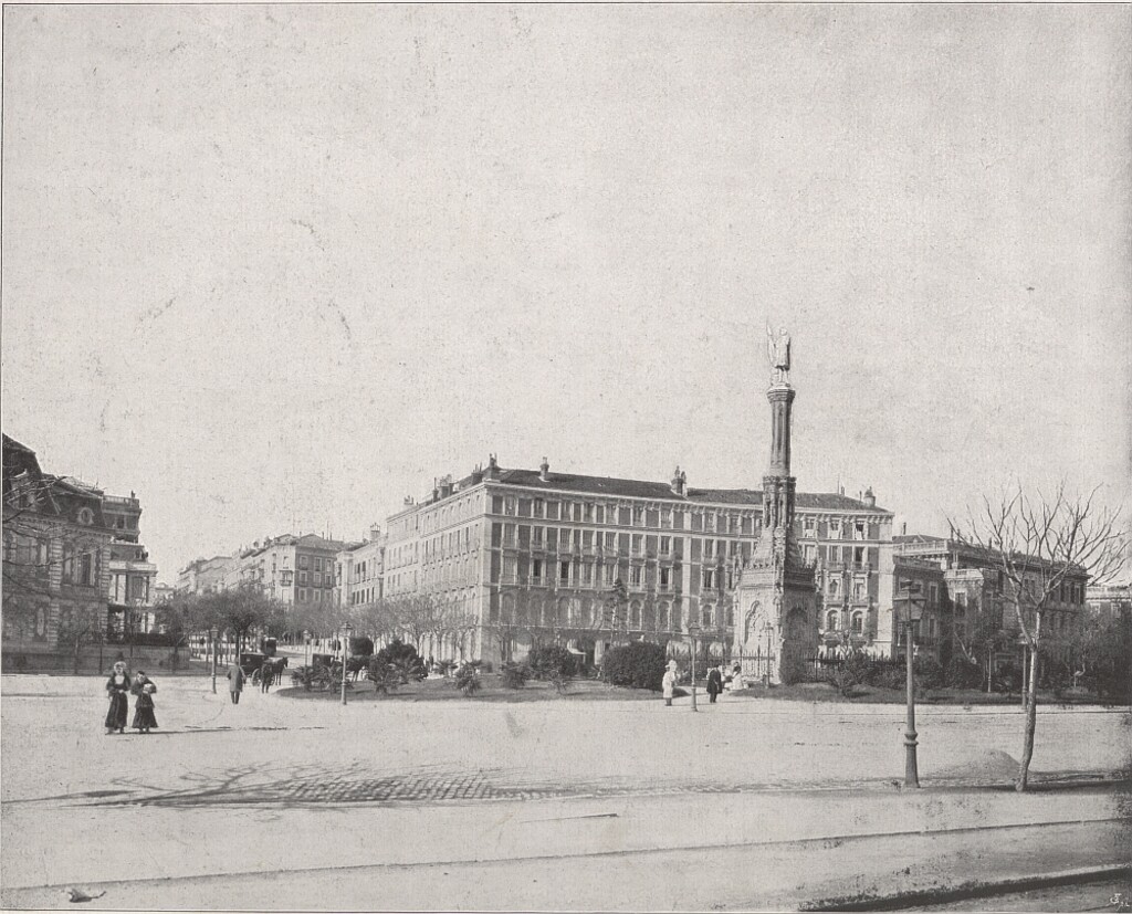 Miniatura de Monumento y Plaza de Colón en Madrid