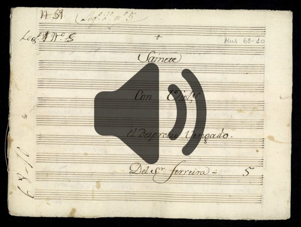 Miniatura de Sainete: El desprecio vengado - Recitativo con coro