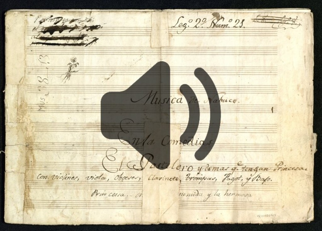 Miniatura de Música de la comedia El pastelero de Madrigal