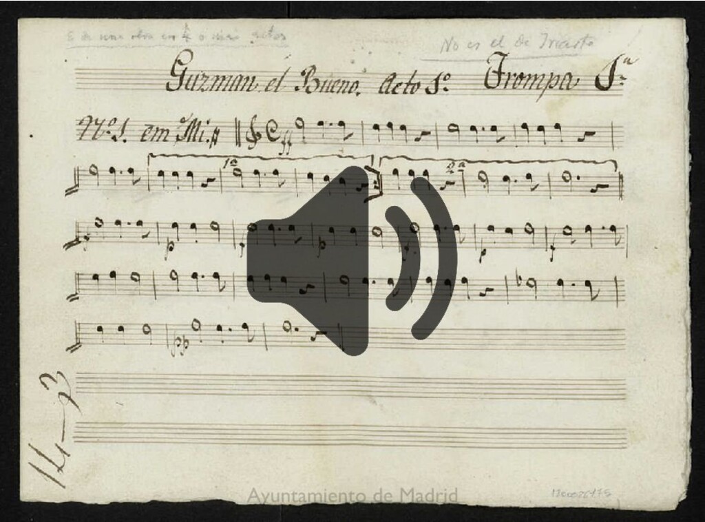 Miniatura de Música de la comedia Guzman el bueno