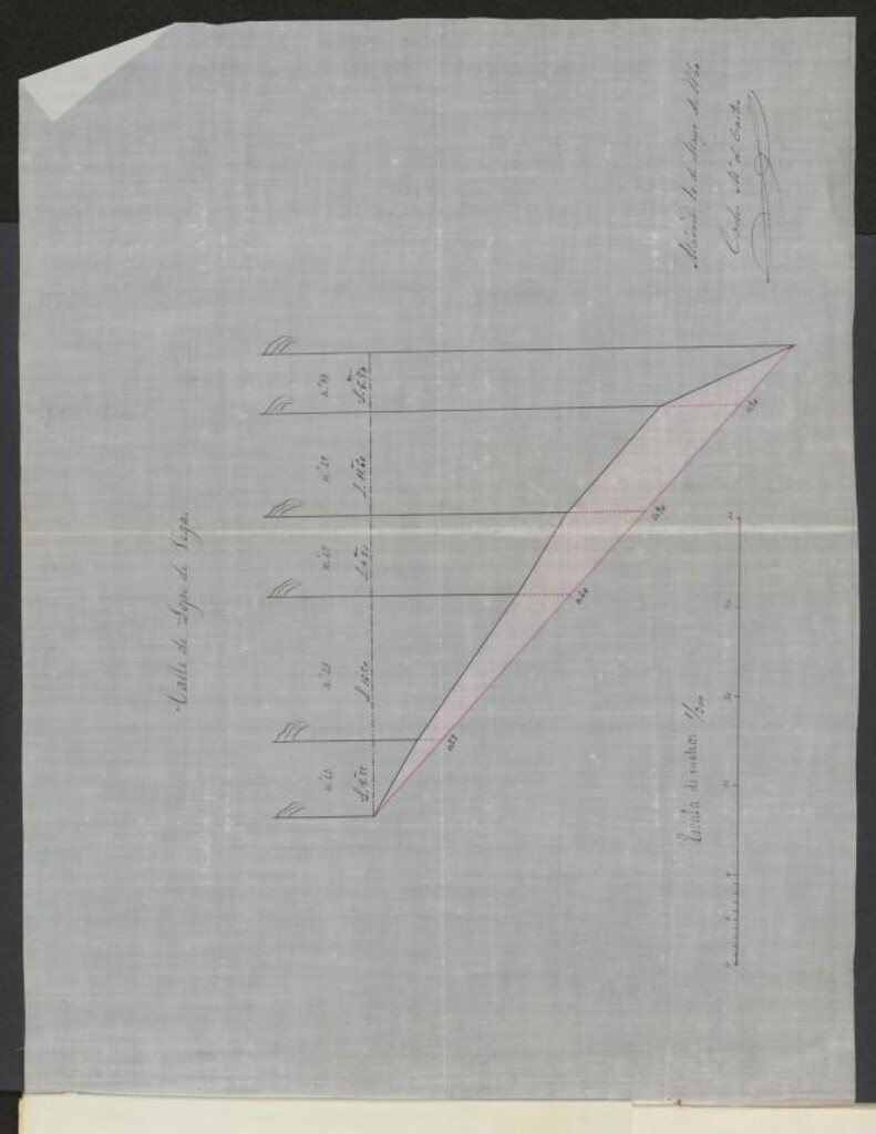 Miniatura de D. Eugenio Pascual Hidalgo, sobre construcción de nueva planta en la calle de Lope de Vega nº 40 y 42, con vuelta a la de Jesús nº 2 manzana 231.