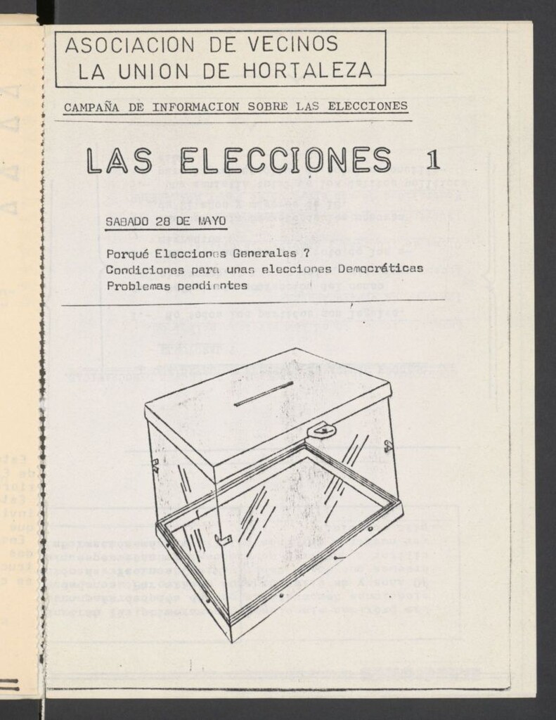 Miniatura de Campaña de información sobre las elecciones: Las elecciones 1