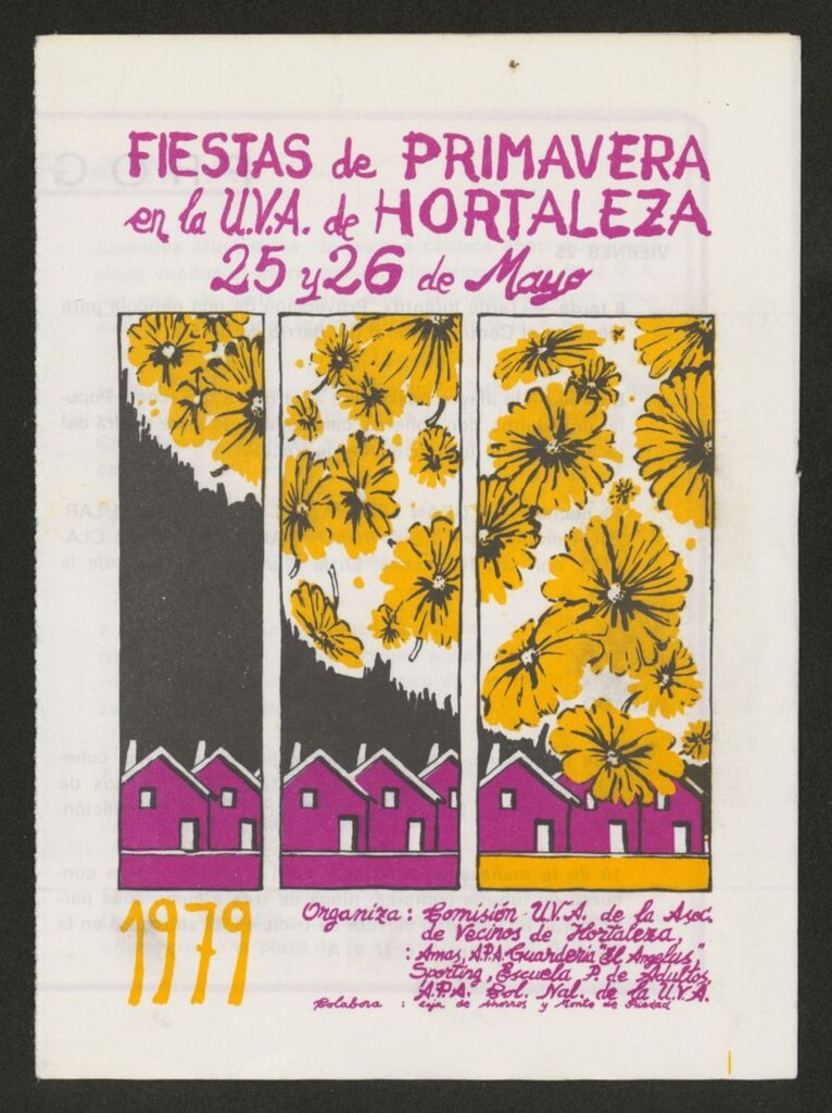 Miniatura de Programa de la fiestas de Primavera 1979 en la U.V.A de Hortaleza