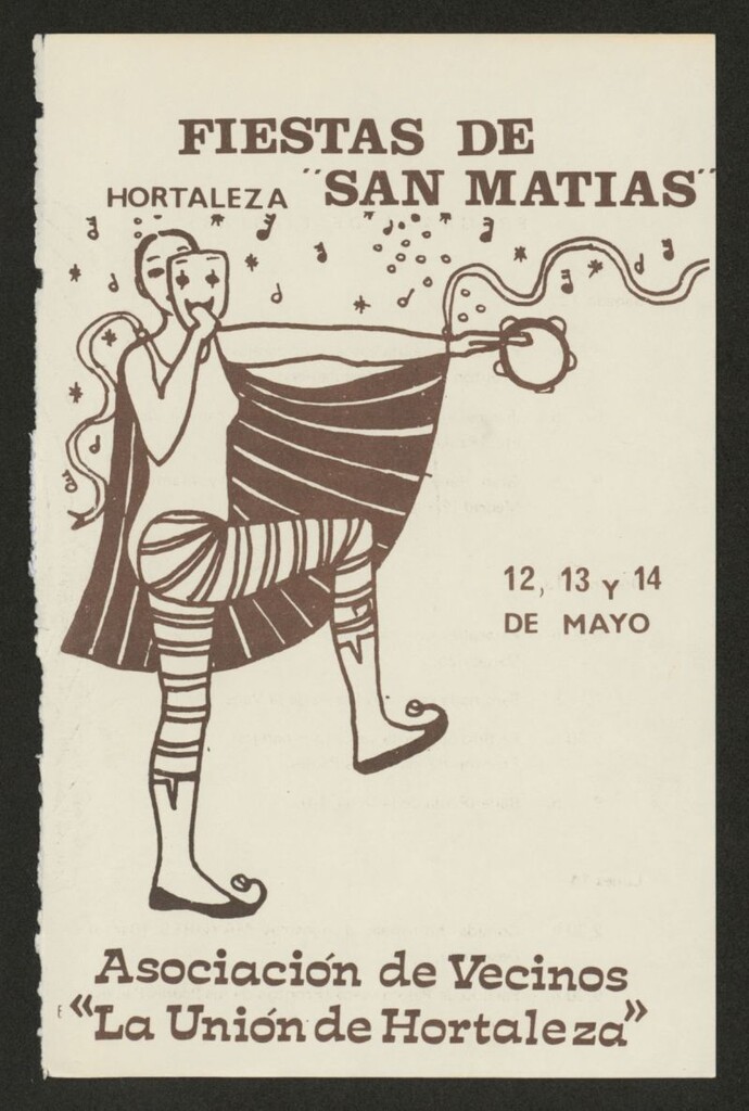 Miniatura de Programa de la Fiestas de San Matías. Hortaleza