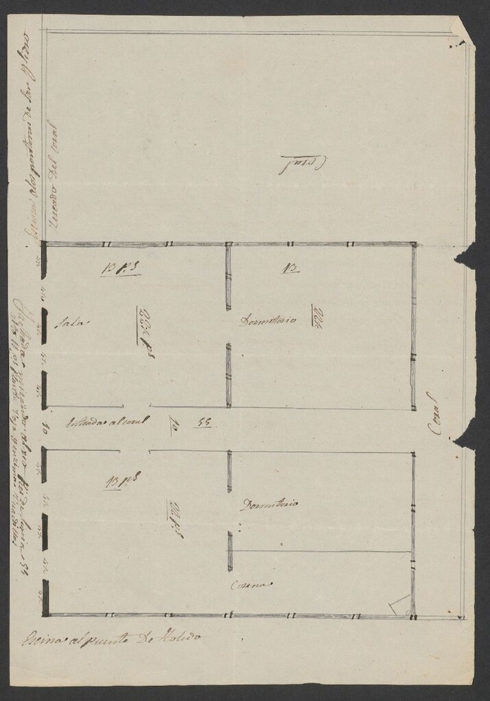 Miniatura de D. Felipe Santiago Andrés, en solicitud de permiso para construir unas casetas, y cercar el terreno sito entre la Puerta de Toledo, y portón de S. Isidro.