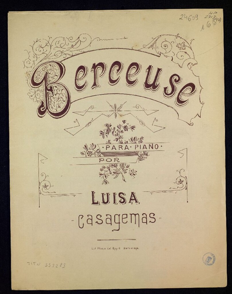 Miniatura de Berceuse para piano