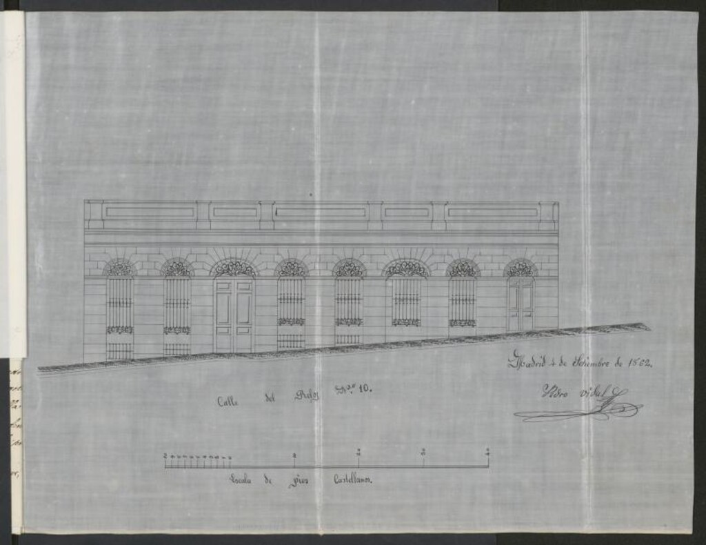 Miniatura de D. Nicolás Martín dueño de la casa calle de Reloj nº 10, en solicitud de licencia para construirla de nueva planta.