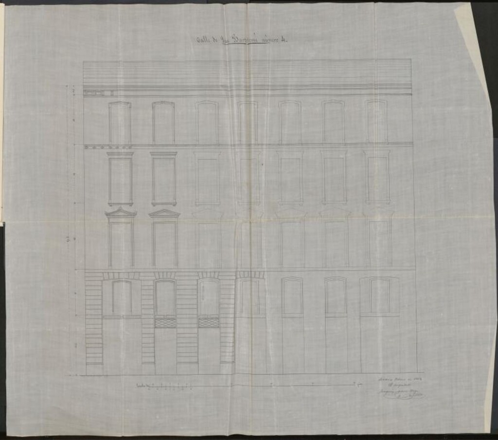 Miniatura de D. Celestino Redondo, como apoderado del Ilmo. Sr. D. Luis Estrada dueño para construir de nueva planta su casa calle de S. Bartolomé nº 4 moderno.