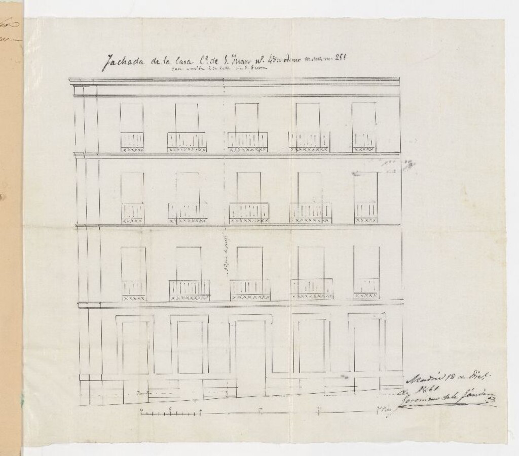 Miniatura de D. Manuel Ruiz, dueño de la casa calle de S. Juan nº 48, en solicitud de reedificación.