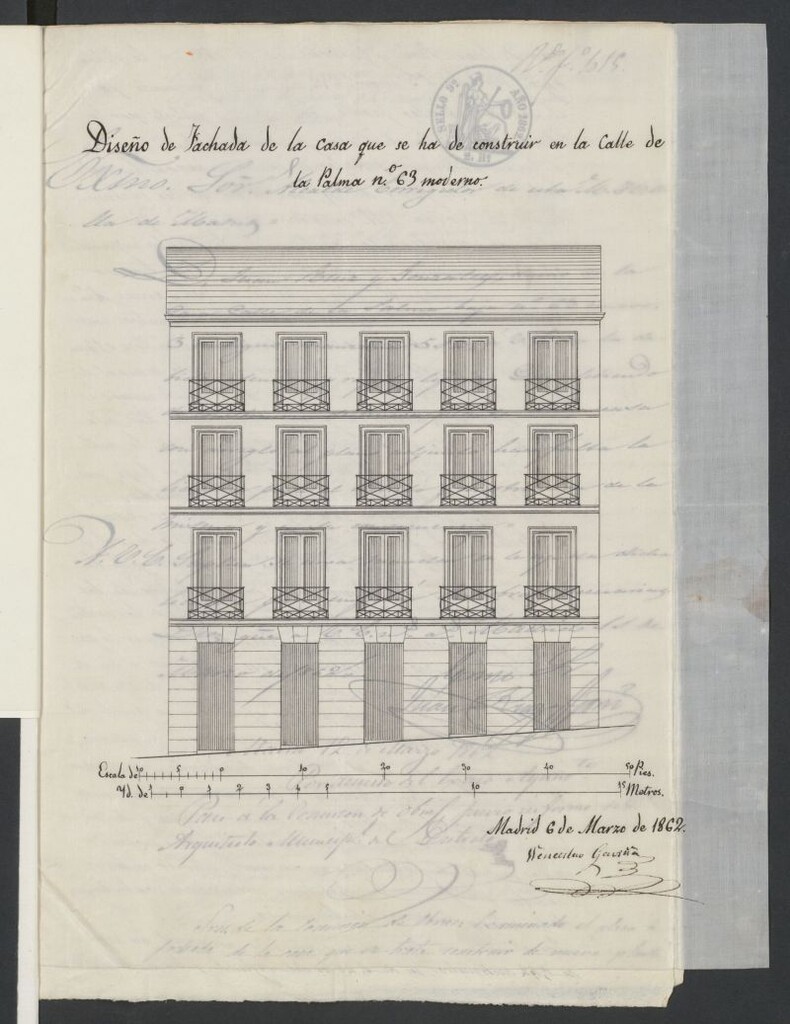 Miniatura de D. Juan Ruiz y González, dueño de la casa calle de la Palma Baja, nº 63 moderno, 3 antiguo, manzana 112, solicitando permiso para la construcción de nueva planta dicha su casa.