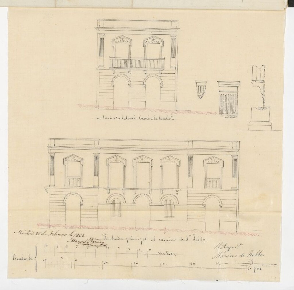 Miniatura de D. Manuel Aguado, en solicitud de construir una pequeña casa en el ángulo que forma el camino de los Carabancheles y el bajo de S. Isidro.