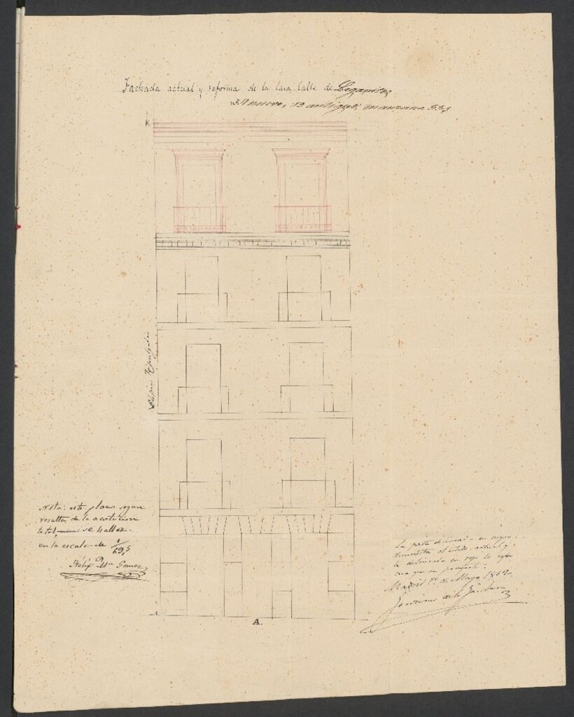 Miniatura de D. Luis Portillo, dueño de la casa calle de Leganitos, nº 11, manzana 551, en solicitud de licencia para levantarla un piso.