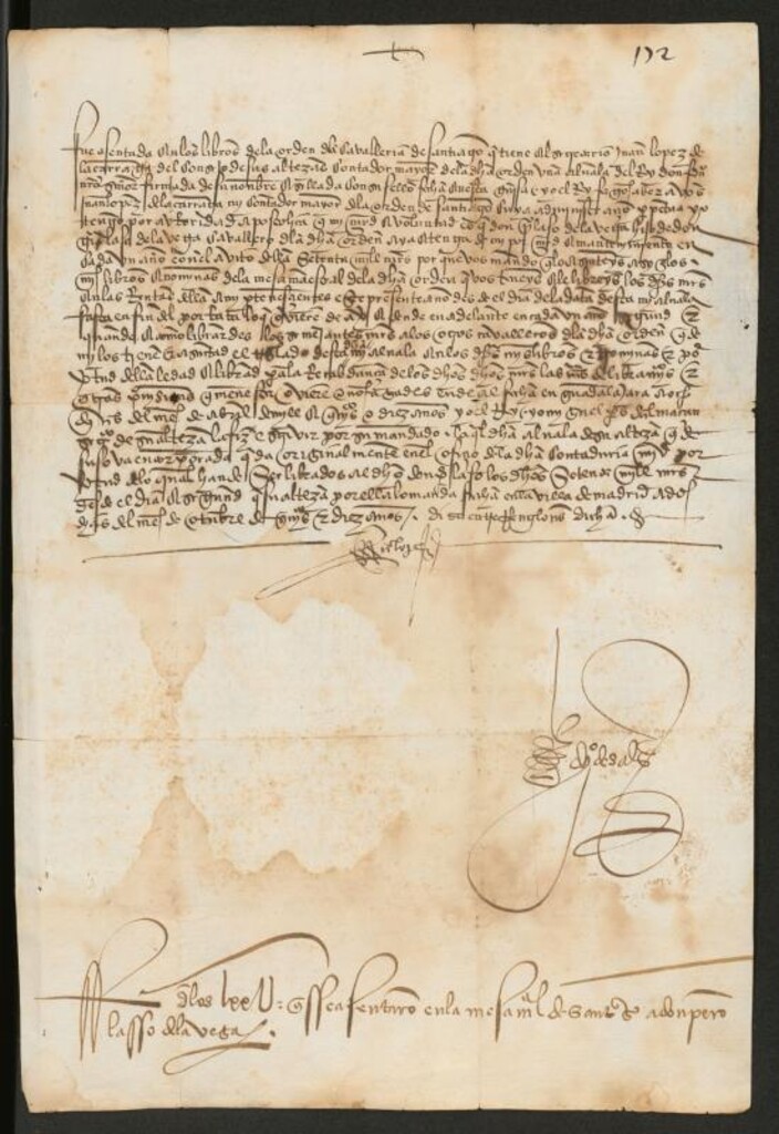 Miniatura de [Diligencia de asiento en los libros de la Orden de Santiago de un albalá de Fernando el Católico por el que concede a Pedro Laso de la Vega setenta mil maravedíes al año de entretenimiento en las rentas de la misma orden]