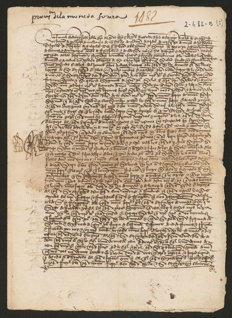 Miniatura de Provisión de los contadores  mayores sobre el cobro de  la moneda forera.