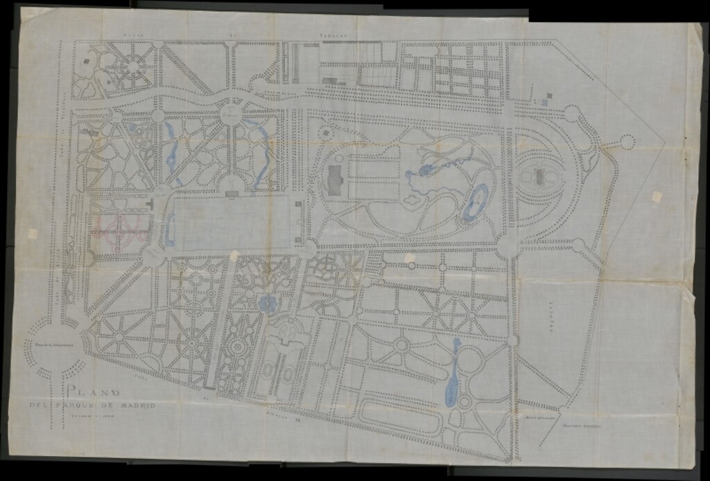 Miniatura de Oficio del Vicepresidente de la Comisión de Estadística proponiendo la conveniencia de la denominación a los paseos y avenidas del Parque del Retiro.