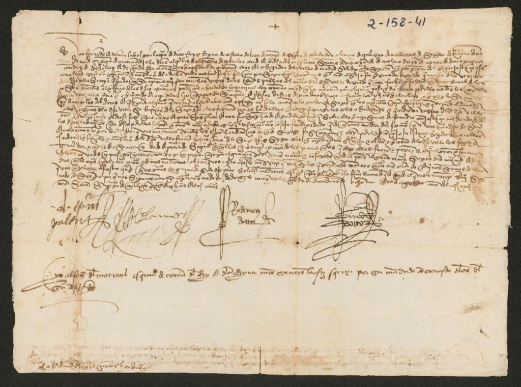Miniatura de Provisión de los señores del Consejo prohibiendo a los escribanos de la Villa arrendar las cosas tocantes a sus oficios