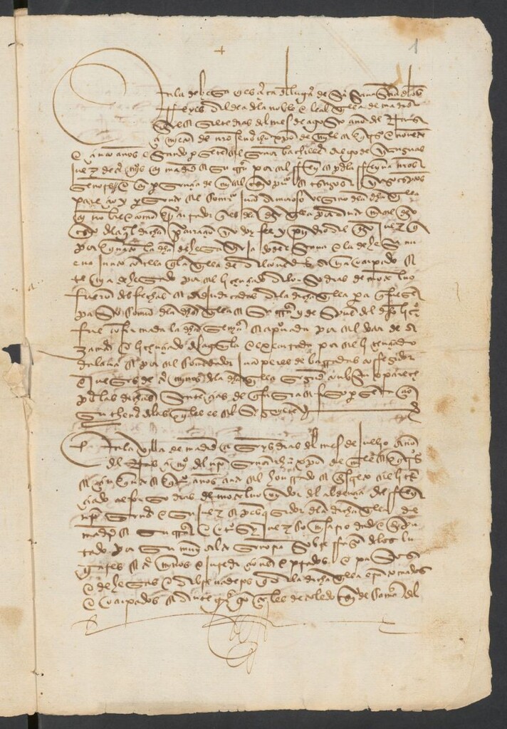 Miniatura de Provisión del Consejo de los Reyes Católicos ordenando la devolución de todos los términos de la Vila de Madrid que se encontraban ilegalmente ocupados