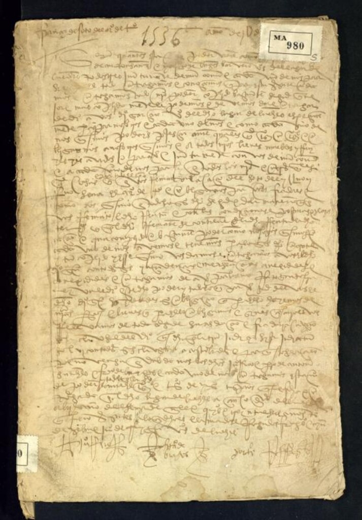 Miniatura de Manuscrito del año 1536