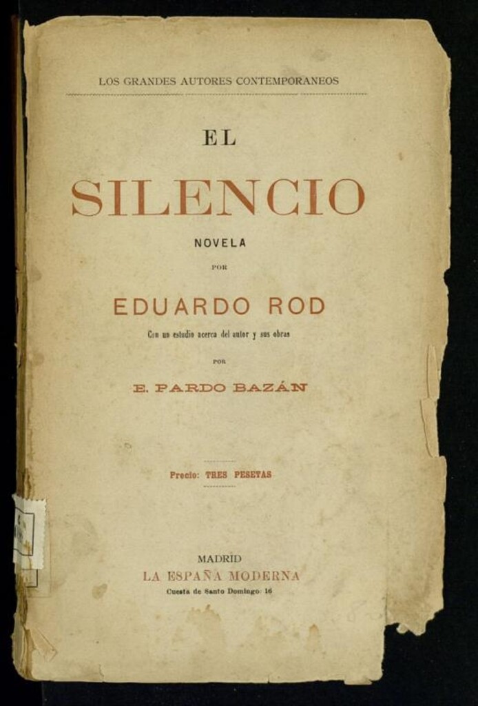Miniatura de El silencio : novela