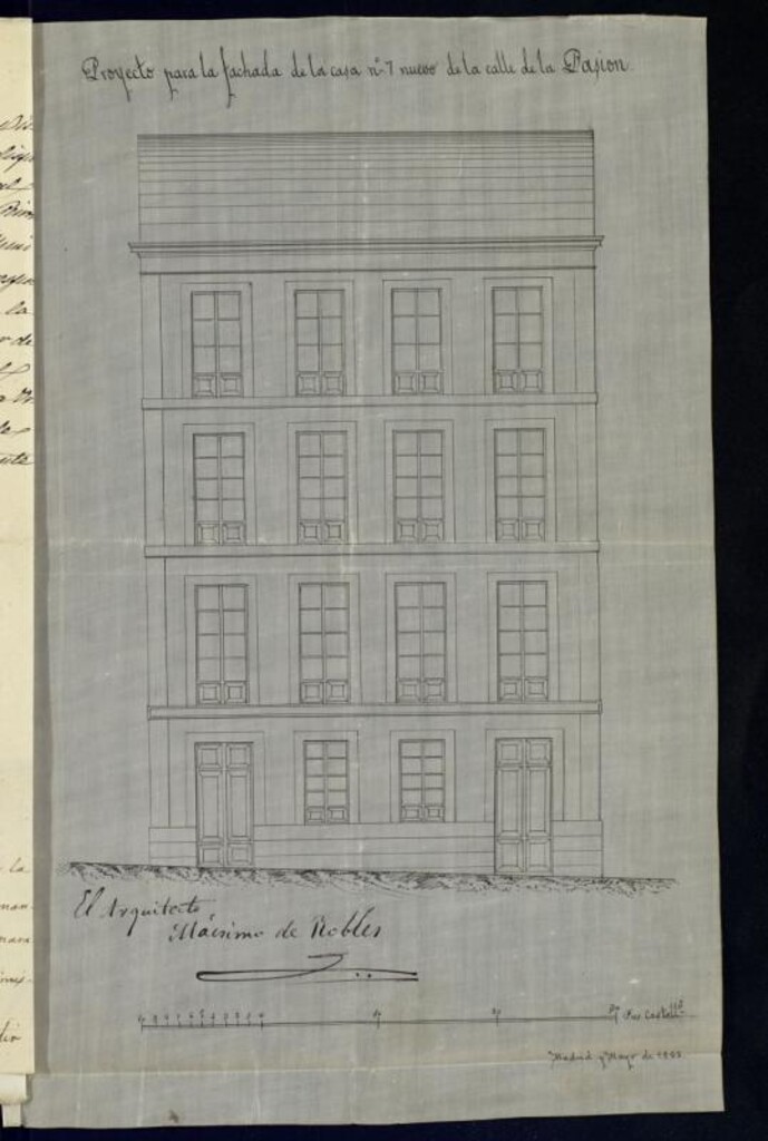Miniatura de D. Juan Iglesias, dueño de la casa calle de la Pasión nº 7 moderno , manzana 73, solicitando licencia para construcción de nueva planta de su referida casa.