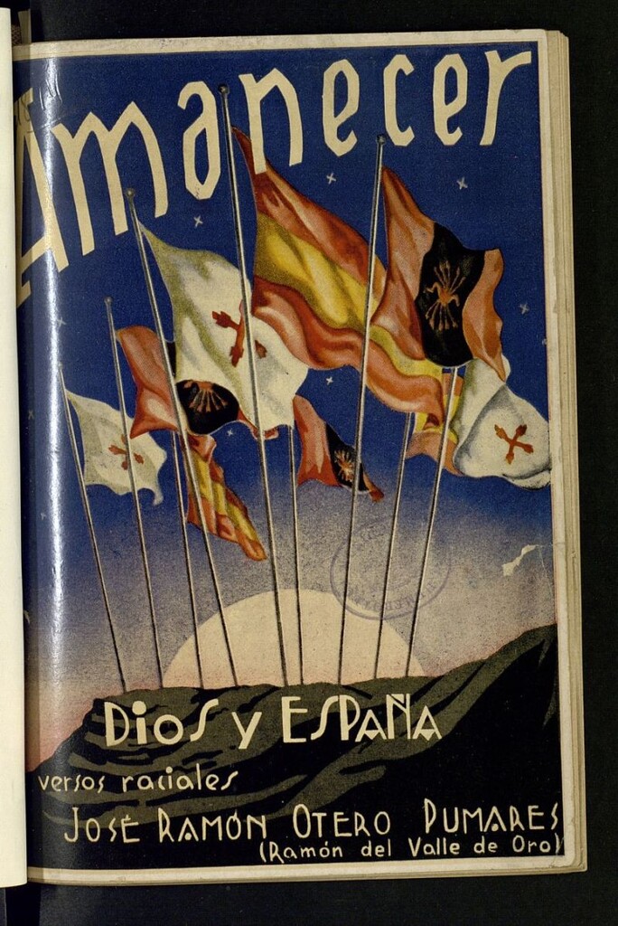 Miniatura de Amanecer : Dios y España. Versos raciales