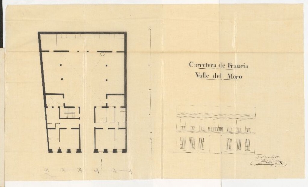 Miniatura de D. Juan Antonio Muñoz, sobre licencia para edificar en un terreno de su propiedad en el Valle del Moro.