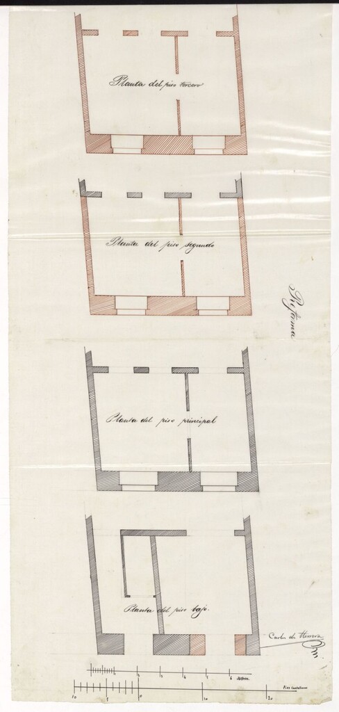Miniatura de D. Lorenzo Melero, dueño de la casa sita en la calle de Pelayo, nº 57 moderno, manzana 316, para levantar dos pisos sobre los que actualmente tiene.