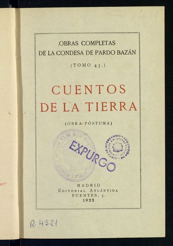 Miniatura de Cuentos de la tierra : (obra póstuma)