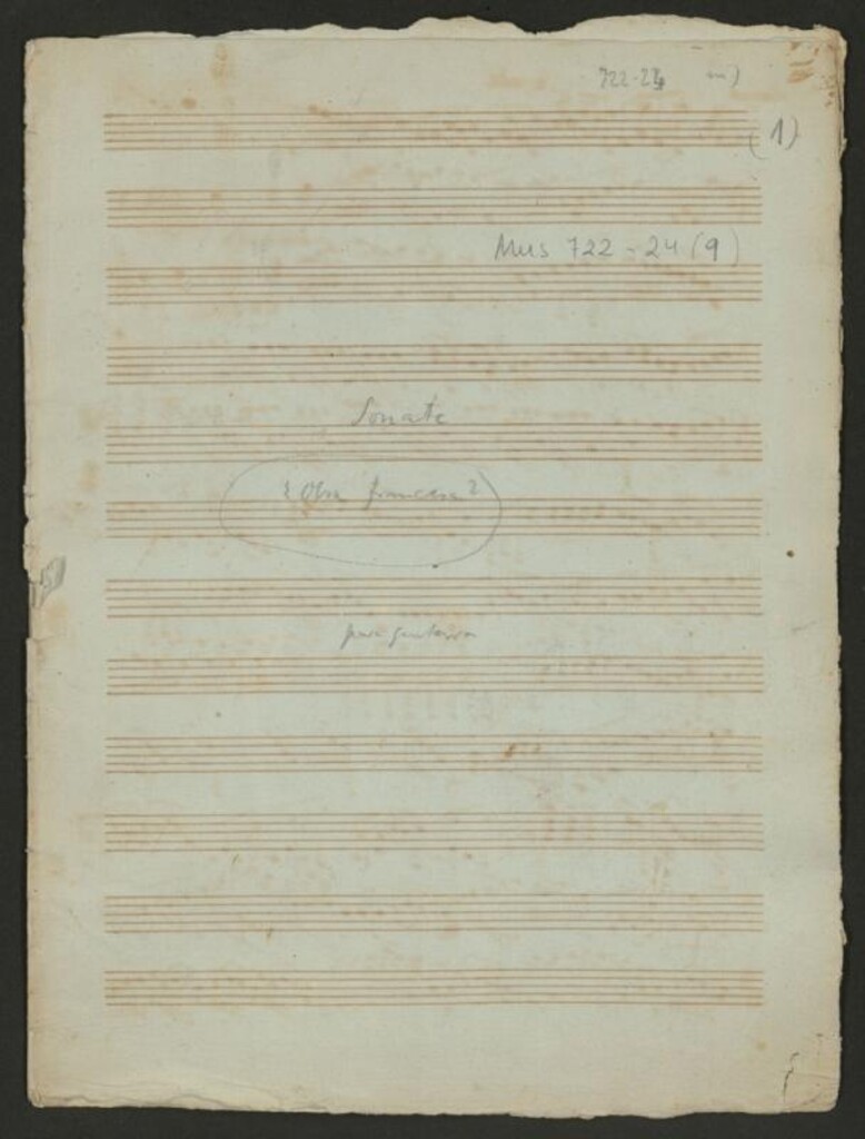 Miniatura de [Sonata para guitarra]