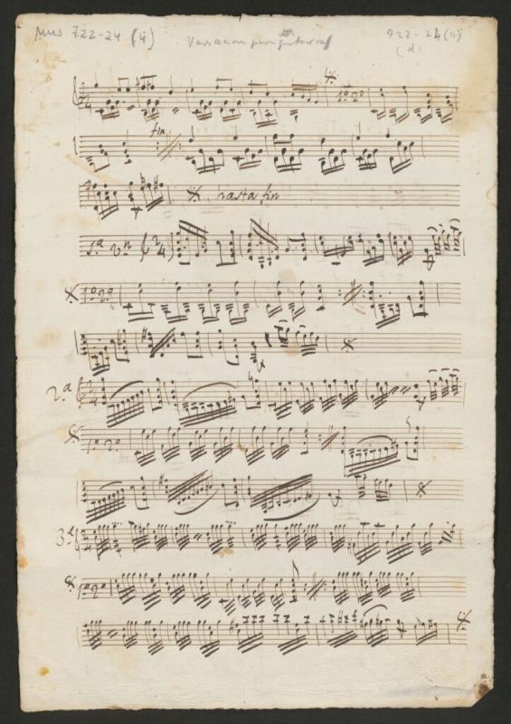 Miniatura de [Variaciones para guitarra]