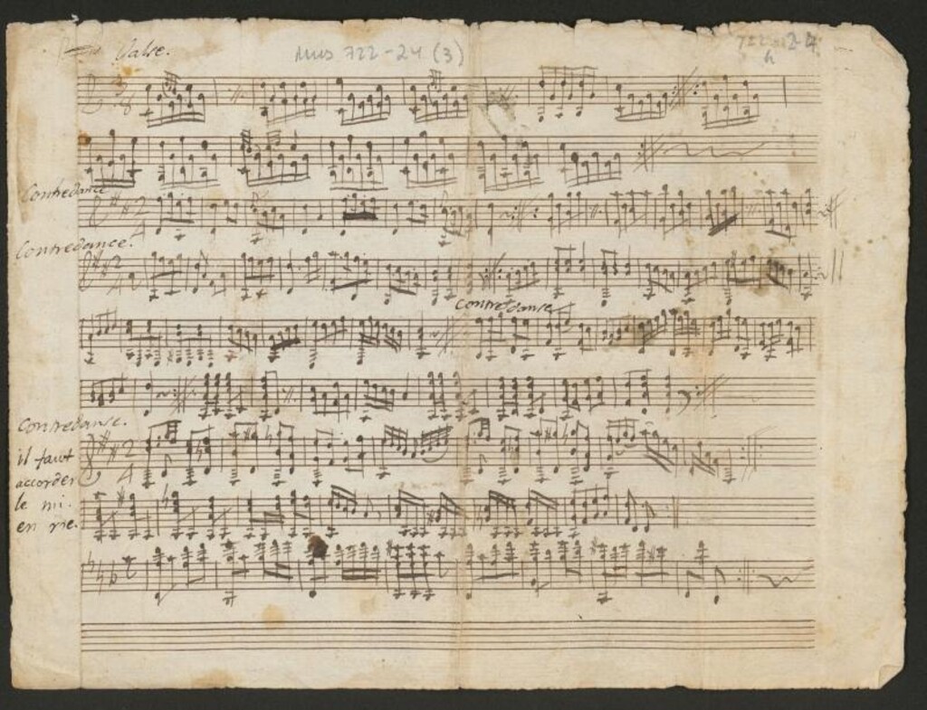 Miniatura de [Vals y cuatro contradanzas]