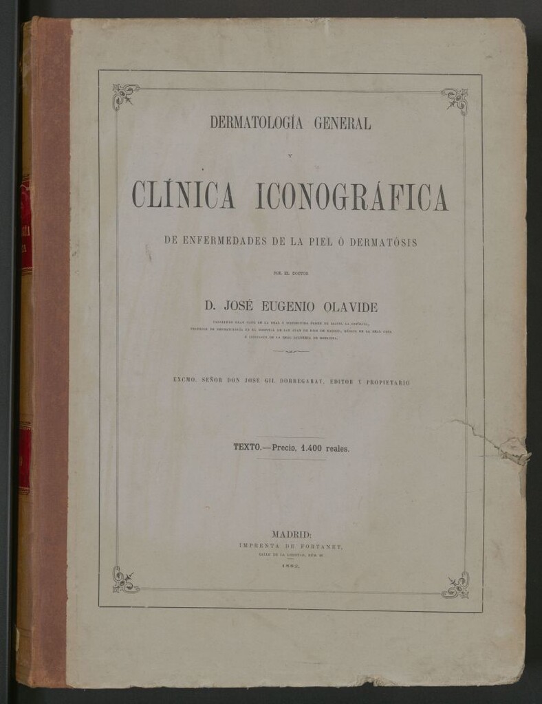 Miniatura de Dermatología general y clínica iconográfica de enfermedades de la piel ó dermatósis. Vol.1