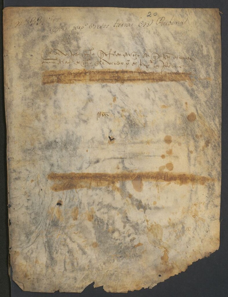Miniatura de Sepan quantos esta ar.[carta] publica de benta y censo bieren como yo pedro de arze hijo de hernando de arze becino del lugar de Rubena ... bendo a vos fernando de [ilegible] bezino de ... Burgos ...