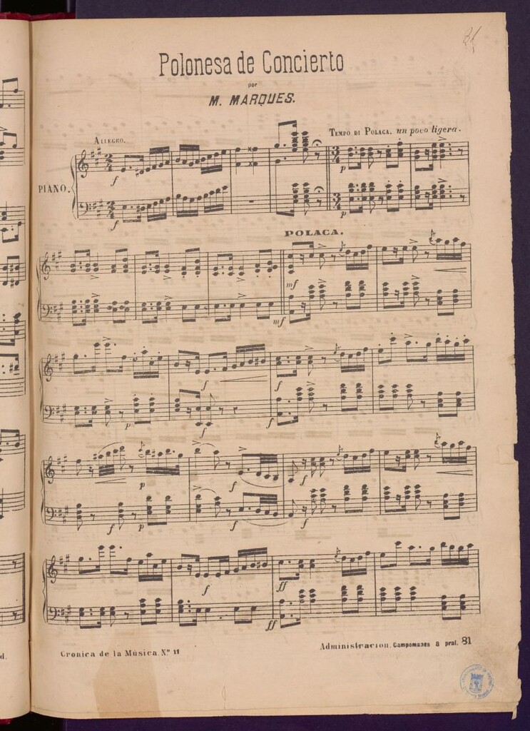 Miniatura de Polonesa de concierto