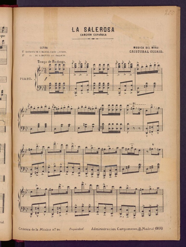Miniatura de La salerosa : canción española