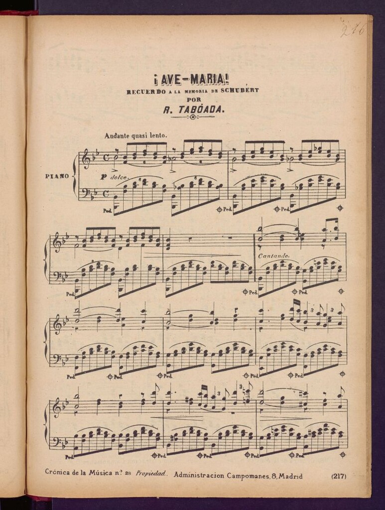 Miniatura de ¡Ave-María! : recuerdo a la memoria de Schubert