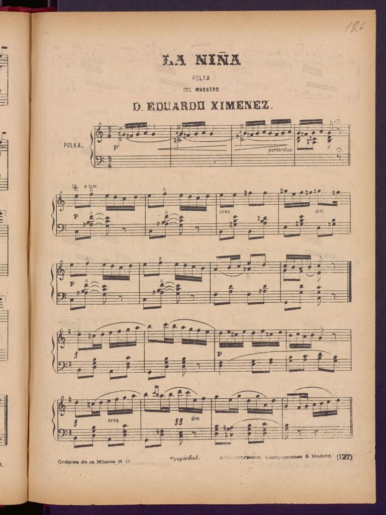 Miniatura de La niña : polka