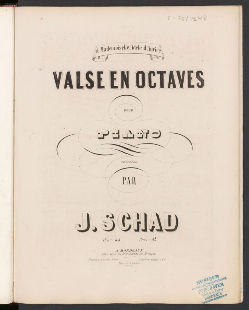 Miniatura de Valse en octaves : pour piano : op.44