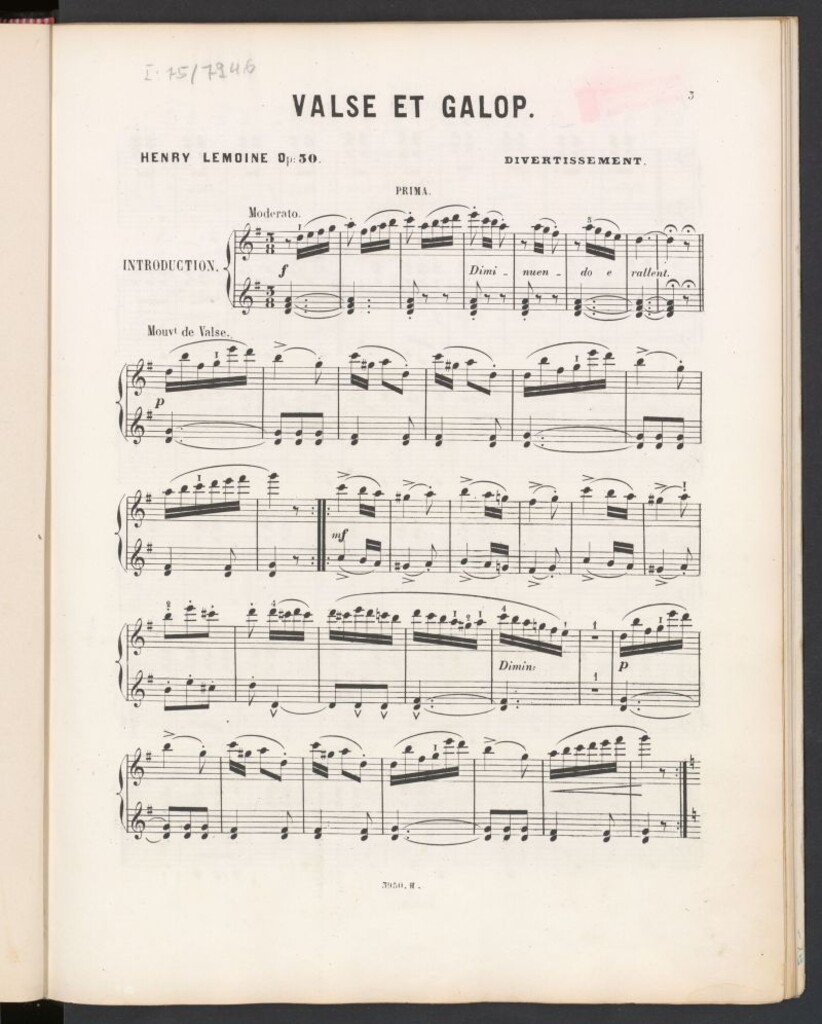 Miniatura de Valse et galop : divertissement : op.30