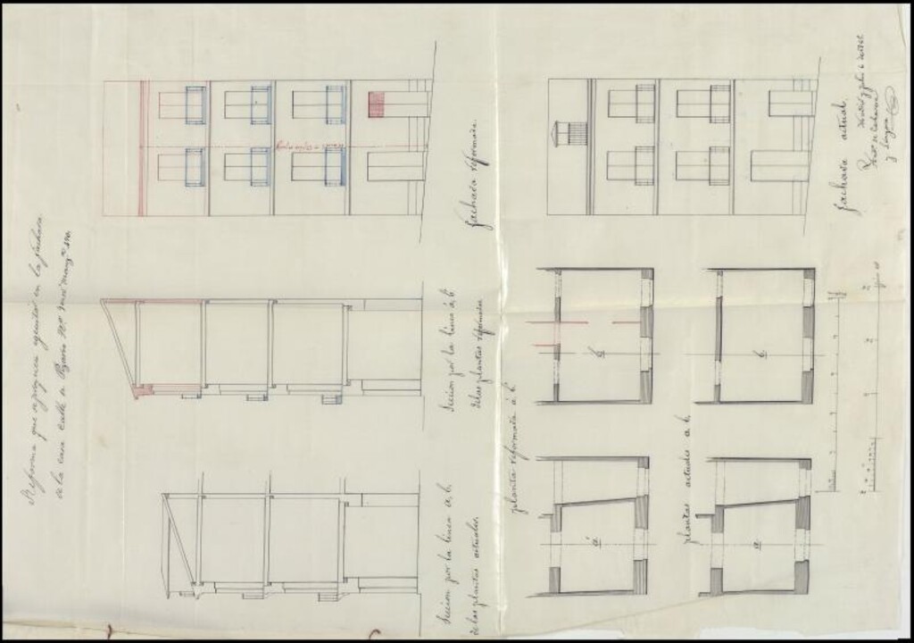 Miniatura de D. Juan de Urrutia y Contreras, para levantar un piso en su casa calle de Pizarro nº 9 moderno, manzana 470.