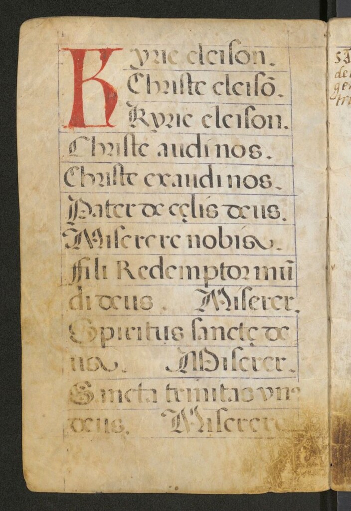 Miniatura de Kyrie eléison... [Manuscrito]
