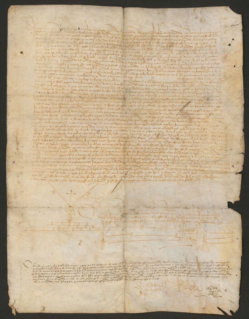 Miniatura de Carta de la [ilegible] de unas casas
