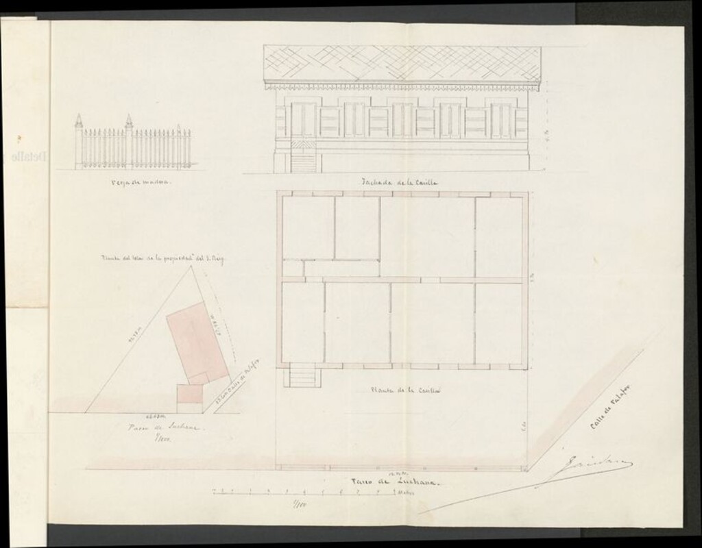 Miniatura de D. Lino Alberto Reig, en solicitud de licencia para edificar en la manzana 112., de la zona del ensanche de la capital.